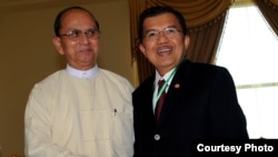 Jusuf Kalla dan Presiden Burma U Thein Shein