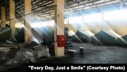 Derveni camp is the last refugee camp on mainland Greece where people live in tents.