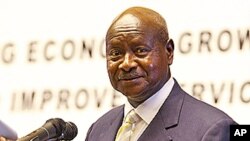 Shugaban kasar Uganda Yoweri Museveni.