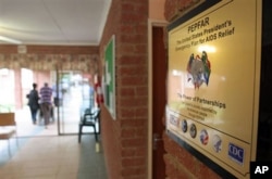 FILE - The AIDS Care Training and Support Initiative at White River Junction, South Africa, is partly funded by the President's Emergency Plan for AIDS Relief, or PEPFAR, to help support facilities for care, training and testing.