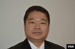 民进党立委蔡煌琅3月3日在立法院（美国之音申华拍摄）