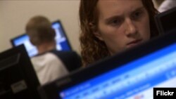 Support specialists, who assist coworkers and clients with any computer problems, can often get a job without a college degree. (Photo by Flickr user wistechcolleges via Creative Commons license.