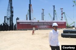 Smelter PT Freeport Indonesia dibangun di atas lahan 100 hektare yang diproyeksi akan bisa memproduksi konsentrat tembaga 1,7 juta ton per tahun. (Biro Setpres)