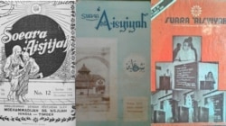 Cover majalah Suara Aisyiyah tahun 1930-an, 1970-an dan 1980-an. (Foto: Redaksi Suara Aisyiyah)
