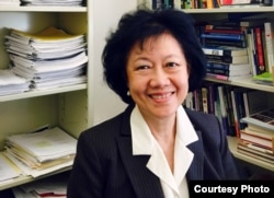 លោកស្រី​សាស្ត្រាចារ្យ ​Pek Koon Heng Blackburn​ គឺ​ជា​សាស្ត្រាចារ្យ​នៃ​ការ​សិក្សា​អន្ដរជាតិ​និង​ជា​នាយកមជ្ឈមណ្ឌល​ការ​សិក្សា​អាស៊ាន​នៅ​ឯ​សាកល​វិទ្យាល័យ American Universityក្នុង រដ្ឋធានី​វ៉ាស៊ីនតោន។​ (ផ្តល់​ឲ្យ​ដោយ ek Koon Heng Blackburn​)