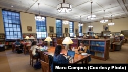 Occidental College students study in the Mary Norton Clapp Library and Academic Commons on the Los Angeles, California campus.