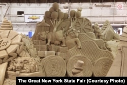 A sand sculpture at the New York State Fair.