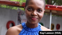Abra Ténu Lawani, promotrice du marché du paysan à Lomé, Togo, le 6 juillet 2019. (VOA/Kayi Lawson)