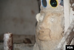 Traditional West African magic called juju is used to both convince girls they are bound to traffickers for survival and that they have been freed. (VOA/Heather Murdock)