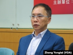 台湾智库咨询委员董立文（美国之音张永泰拍摄）