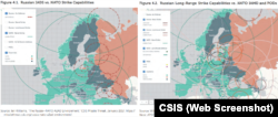 Russian and NATO strike capabilities in Europe