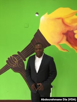 Alain Mobutu, président du MPR, le 19 septembre 2017 à Kinshasa, RDC (VOA/Abdourahmane Dia)