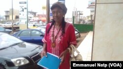 Marie Jeanne Abega, Délégué régional Alternance 2018 pour la région du centre à Yaoundé, 23 mars 2017. (VOA/Emmanuel Natp)
