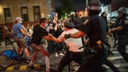 ნიუ-იორკი: აქციის მონაწილის დაკავების მომენტი