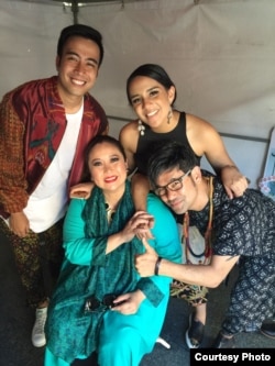 Vidi Aldiano, Angel Pieters, Ira Maya Sopha dan Paul Amron ikut meramaikan acara Indo Day di San Francisco (Foto: Paul Amron)