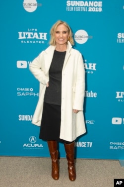 Producer Jennifer Fox poses at the premiere of "Velvet Buzzsaw" during the 2019 Sundance Film Festival, Jan. 27, 2019, in Park City, Utah.