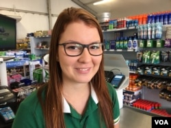 Ana Beatriz is a store clerk in the Media Villages in Rio de Janeiro. (P. Brewer/VOA)