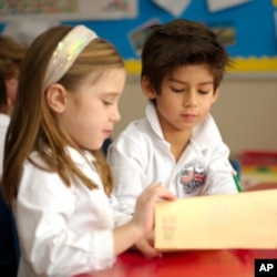 Students at the British School of Chicago.