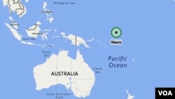 კუნძულ ნაურუს ადგილმდებარეობა