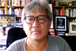 Andreas Harsono dari Human Rights Watch dalam tangkapan layar. (Foto: VOA/Nurhadi)