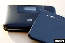 Peralatan Huawei di Manhattan, New York, 22 Juli 2019. (Foto: Reuters)