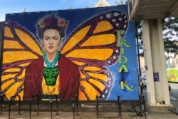 Mural of Mexican artist Frida Kahlo is pictured in the Pilsen neighborhood, initially home to immigrants from eastern Europe and named after the Czech city, in Chicago, Illinois, U.S. September 24, 2019.