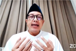 Mantan Menteri Agama 2014-2019, Lukman Hakim Saefuddin dalam tangkapan layar. (Foto: VOA/Nurhadi Sucahyo)