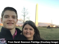 Sarah Swanson Partridge and Cale Swanson.
