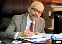 RAlaa Abdel Aziz, Egypt's new culture minister in Cairo, June 17, 2013.