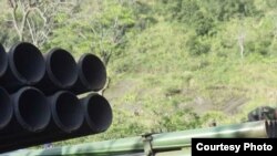 Silaha zilizoachwa na jeshi la FARDC mjini Goma