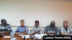 Le Comité du mémorial Thomas Sankara, Ougadougou, le 3 mars 2019. (VOA/ Lamine Traoré)