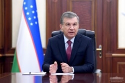 Uzbek President Shavkat Mirziyoyev