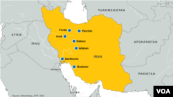 Nuclear facilities and sites in Iran