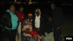 Protesters are braving the chilly weather to camp at night in Harare.