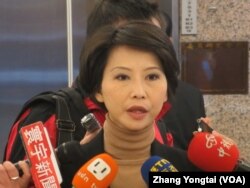 台湾在野党民进党立委陈亭妃 (美国之音张永泰拍摄)