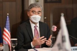 Perwakilan khusus AS untuk Korea Utara Sung Kim, di Seoul, Korea Selatan, 21 Juni 2021.