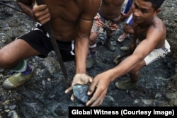 Jade mining in Myanmar.