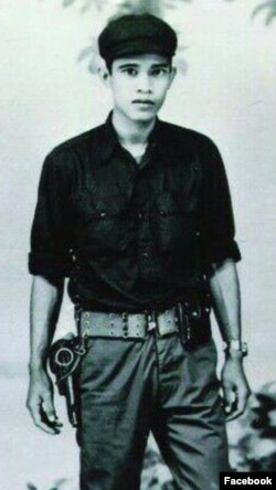 A picture of Hun Sen during his days with the Khmer Rouge.