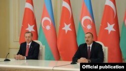 Prezidentlər Rəcəb Tayyib Ərdoğan və İlham Əliyevin birgə mətbuat konfransı