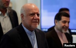 Iran's Oil Minister Bijan Zanganeh arrives for an OPEC meeting in Vienna, Austria, June 22, 2018.
