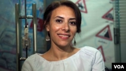 Azza Fadaly says, “I respect those who where hijabs or full veils. I hope one day to live in a community where I don’t have the right to judge anyone in a hijjab and they have no right to judge me. Cairo, June 21, 2016. (H. Elrasam/VOA)