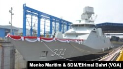 Kapal Perusak Kawal Rudal (PKR) pesanan Kementrian Pertahanan RI (Foto: Menko Maritim & SDM/Efrimal Bahri)
