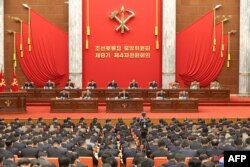 북한 평양에서 노동당 중앙위원회 전원회의. (자료화면)