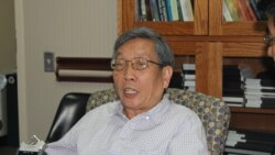 北京之春荣誉主编胡平(美国之音方冰拍摄)