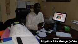 Kalidou Diallo, ancien Ministre de l'éducation nationale à Dakar, le 12 avril 2018. (VOA/Seydina Aba Gueye)