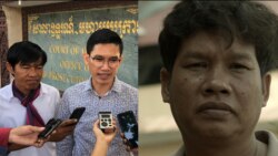 រូបផ្គុំ៖ (ពីឆ្វេង) ​លោក​អ៊ួន ឈិន និង​លោក​យាង សុធារិន្ទ ហៅ​ យាង សុជាមេត្តា ដែលជាអតីត​អ្នក​យកព័ត៌មាន​អាស៊ីសេរី និងអ្នក​បកប្រែ​ឲ្យ​សារ​ព័ត៌មាន​រុស្ស៊ី​ RT​ (Russia Today)លោក​រ៉ាត់ រត្នមុនី។ (វីអូអេ និងហ្វេសប៊ុក)