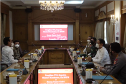 Pertemuan para pihak menyikapi merebaknya varian Delta di DIY, Sabtu (17/7). (Foto: Courtesy/Mediapool DIY)
