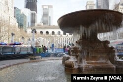 Bryant Parkda fəvvarə