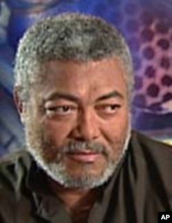 Former Ghanaian President Jerry Rawlings