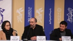 Niki Kərimi, Hadi Hicazifər və Cavad İzzəti Atabay filminin mətbuat konfransında